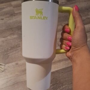 Stanley White Mug with Lime Handle